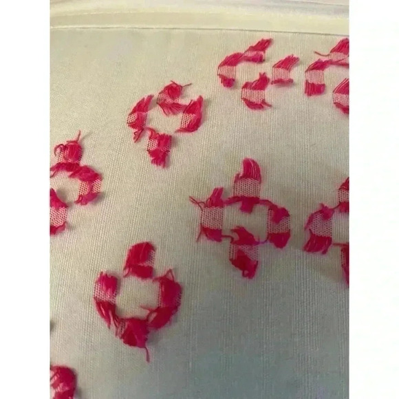 Sunday Morning Jacquard High Quality Pink/White Full/Queen Comforter Sham Set - Picture 5 of 5